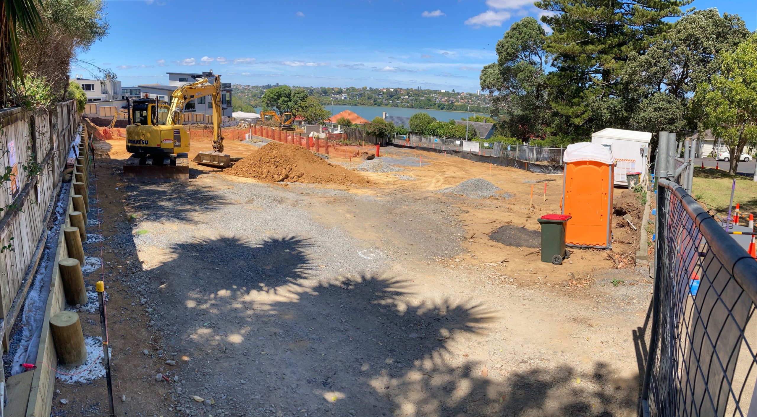 Blockhouse Bay site construction setout